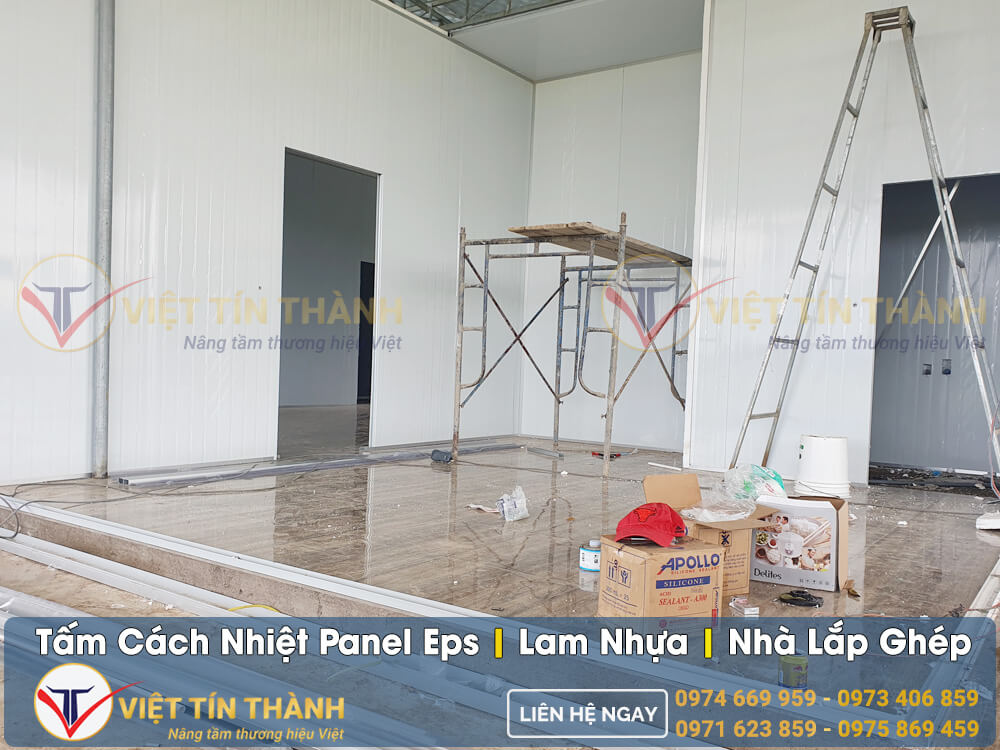 tấm cách nhiệt panel eps thi công nhanh nhà lắp ghép